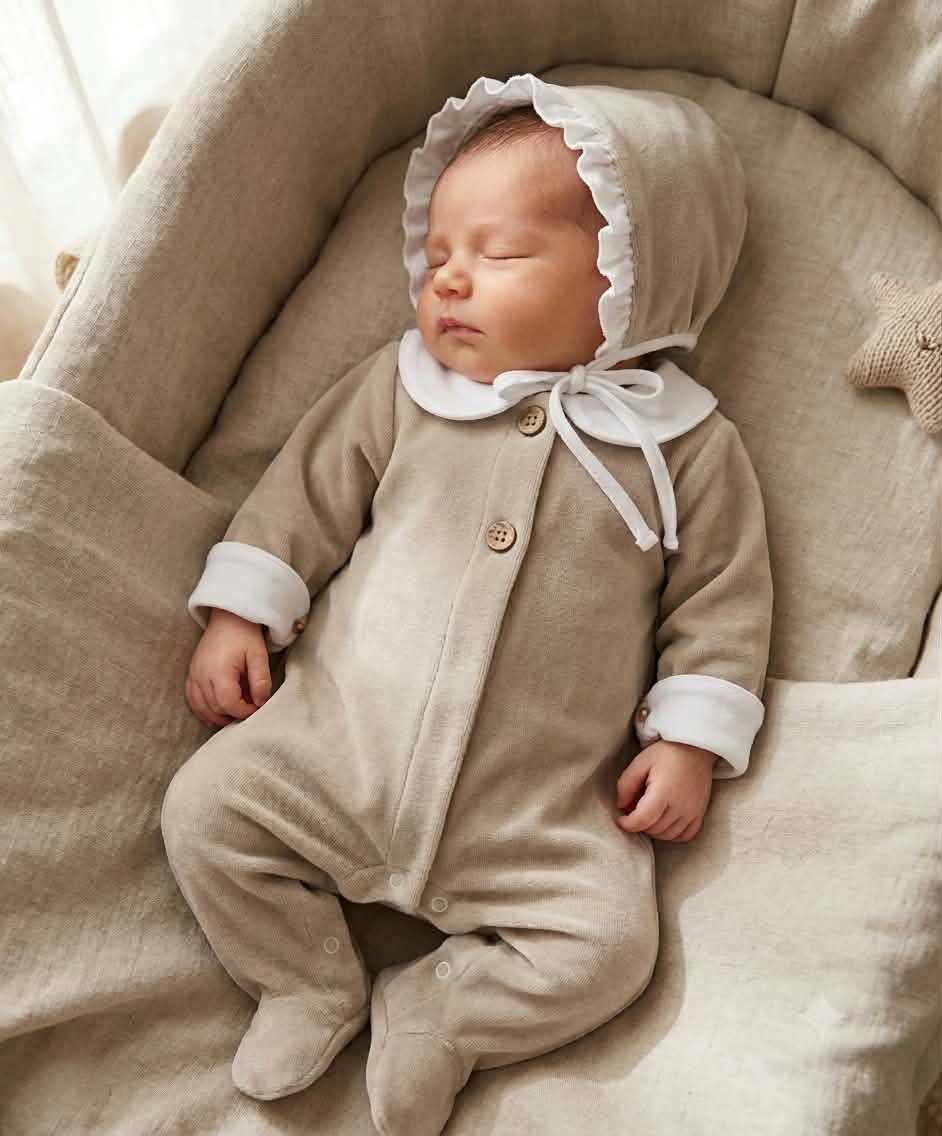 Babygrow Doce sonho Bege