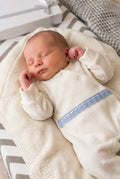 Babygrow com renda azul
