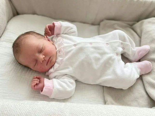 Babygrow Branco/Rosa