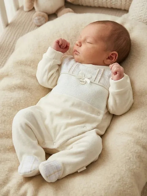 Babygrow pérola/Bege para personalizar