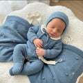Babygrow e touca em malha