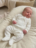 Babygrow Pérola com Bordado Inglês