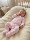 Babygrow Bordado Inglês Rosa