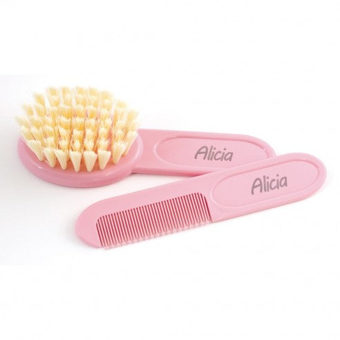 Escova e pente personalizados