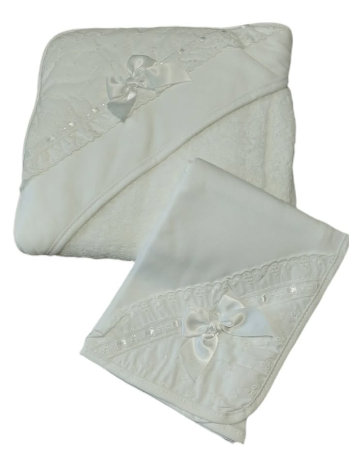 Conjunto toalha e fralda