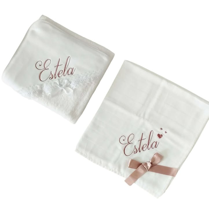 Toalha de banho e Fralda Personalizadas