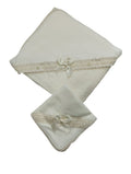 Conjunto toalha e fralda bege